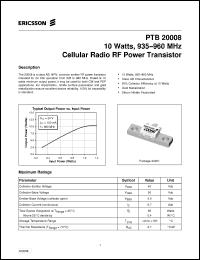 Click here to download PTB20008 Datasheet