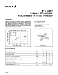Click here to download PTB20009 Datasheet