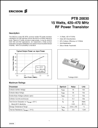 Click here to download PTB20030 Datasheet