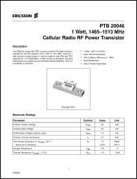 Click here to download PTB20046 Datasheet