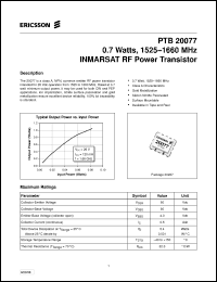 Click here to download PTB20077 Datasheet