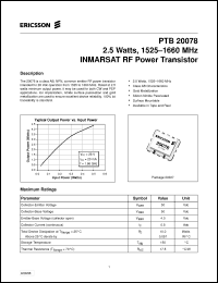 Click here to download PTB20078 Datasheet