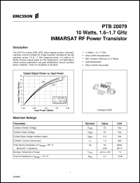Click here to download PTB20079 Datasheet