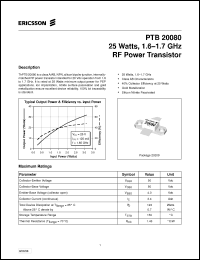 Click here to download PTB20080 Datasheet