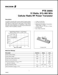 Click here to download PTB20095 Datasheet