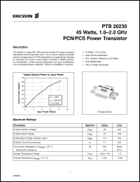 Click here to download PTB20230 Datasheet