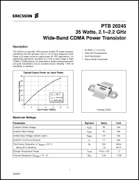 Click here to download PTB20245 Datasheet