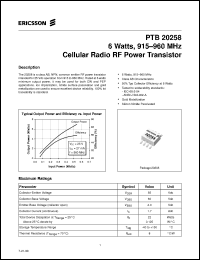 Click here to download PTB20258 Datasheet