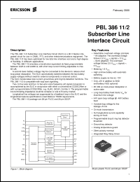 Click here to download PBL38611/2SHT Datasheet