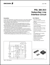 Click here to download PBL38620/2SOS Datasheet