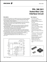 Click here to download PBL38630/2QNS Datasheet