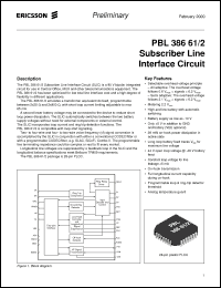 Click here to download PBL38661/2QNS Datasheet