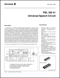 Click here to download PBL38541/1SO:T Datasheet