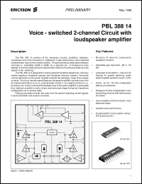 Click here to download PBL38814/1N Datasheet