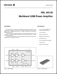Click here to download PBL40305 Datasheet