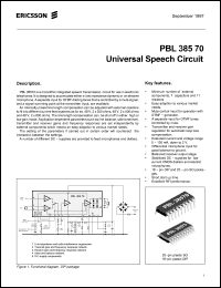 Click here to download PBL38570 Datasheet