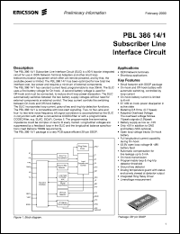 Click here to download PBL38614-1 Datasheet