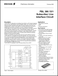 Click here to download PBL386151SHT Datasheet