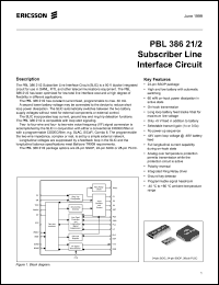 Click here to download PBL386212 Datasheet
