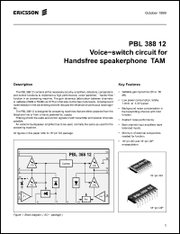 Click here to download PBL388121SOT Datasheet