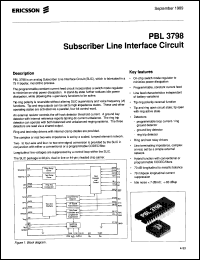 Click here to download PBL3798QC Datasheet