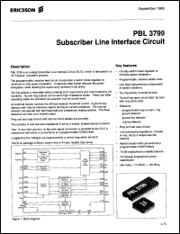 Click here to download PBL3799QC Datasheet