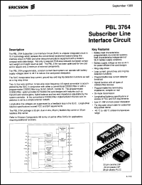 Click here to download PBL3764 Datasheet