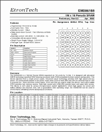 Click here to download EM566168 Datasheet