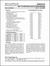 Click here to download EM658160TS-7 Datasheet