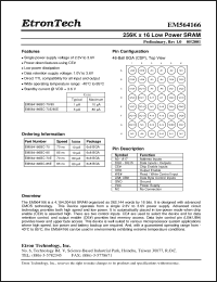 Click here to download EM564166 Datasheet