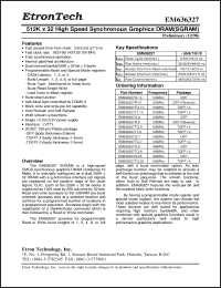 Click here to download EM636327 Datasheet