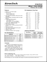 Click here to download EM639165 Datasheet