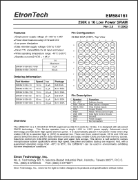 Click here to download EM584161BC-70 Datasheet