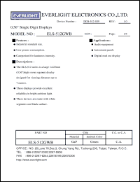 Click here to download ELS-512GWB Datasheet