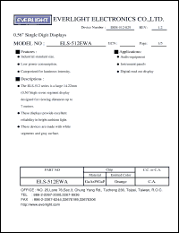 Click here to download ELS-512EWA Datasheet