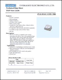 Click here to download 67-21SUGC-C525-TR8 Datasheet