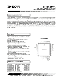 Click here to download ST16C650 Datasheet