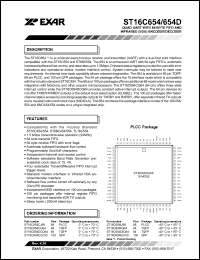 Click here to download ST16C654D Datasheet
