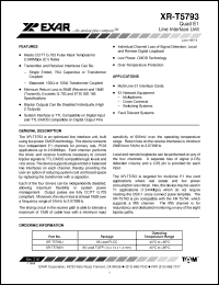 Click here to download XRT5793 Datasheet