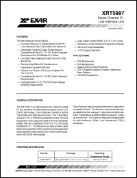 Click here to download XRT5997 Datasheet
