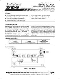 Click here to download ST49C107 Datasheet