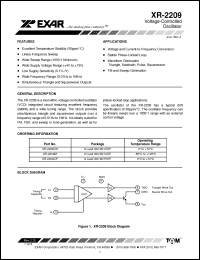 Click here to download XR2209 Datasheet