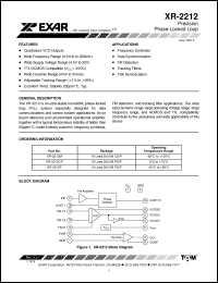 Click here to download XR2212 Datasheet
