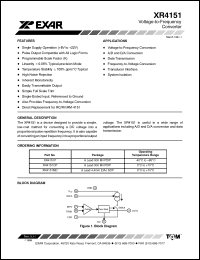 Click here to download XR4151 Datasheet