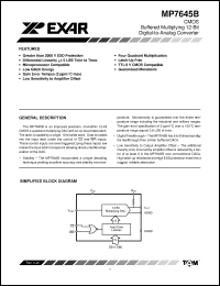 Click here to download MP7645B Datasheet