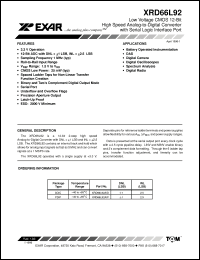 Click here to download XRD66L92 Datasheet