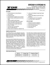 Click here to download XRD9816 Datasheet