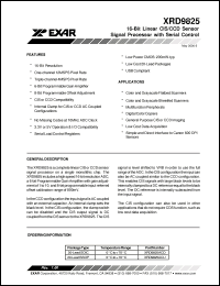 Click here to download XRD9825 Datasheet