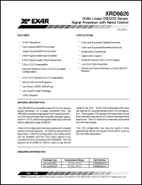 Click here to download XRD9826 Datasheet