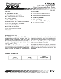 Click here to download XRD9829 Datasheet